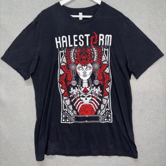 Bella + Canvas Other - Halestorm Shirt Mens 2XL Black Summer 2016 Tour Concert Graphic Band Tee T-Shirt